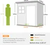 Outsunny Gerätehaus 2,55m², Gartenhaus mit Pultdach, 221 x Produktbild-Vorschau 10