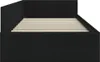 vidaXL Eckbettgestell mit Kopfteil Schwarz 90 cm x 190 cm Produktbild-Vorschau 6