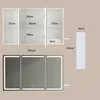 BEALIFE, mobiletto con specchio, 100x16x60 cm, con Anteprima dell’immagine prodotto 4