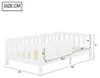 Lit bébé 90x200 cm avec barrières de sécurité, étagère à Voir les images du produit 9