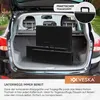 The image shows a folded picnic table set being placed into the trunk of a car. Náhľad obrázku produktu
