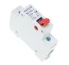 A single-pole circuit breaker mounted on a DIN rail. Produktbild-Vorschau
