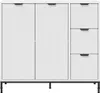 vidaXL Příborník se zásuvkami Bílý 89,5 x 33 x 82 cm Náhled obrázku produktu 6
