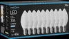 Mexen Nova 10x LED žiarovka E14, C37, 7W, studená - 6500K, Náhľad obrázku produktu 1