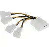 InLine Lüfter Adapterkabel, 4x Lüfter 3pol. an 13,34cm Produktbild-Vorschau 4