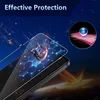 A protective glass screen protector is shown on a smartphone, with a graphic representation of impact and protection. Anteprima dell’immagine prodotto