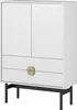 Selsey Stoon - Highboard mit 2 Schubladen, Weiß mit Produktbild-Vorschau 1