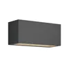 Lucande Außenwandlampe Bente, anthrazit, Breite 25 cm, IP54 Produktbild-Vorschau 1