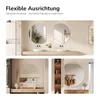 EMKE Wandspiegel Rahmenlos 73x90cm Asymmetrisches Design Produktbild-Vorschau 3