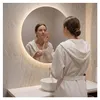 SensaHome - Okrúhle kúpeľňové zrkadlo bez rámu s LED Náhľad obrázku produktu 2
