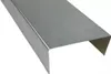 A close-up, angled view of a U-shaped metal profile on a white background. Produktbild-Vorschau