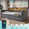 Schlafsofa 90x190 cm mit Ausziehbett, Samtbezug, Produktbild-Vorschau 6