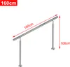 A stainless steel handrail for stairs, with dimensions indicated. Náhled obrázku produktu