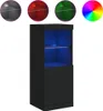 vidaXL Kredens z oświetleniem LED czarny 41x37x100 cm Podgląd zdjęcia produktu 2