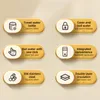 A grid of six marketing feature callouts for a portable water kettle. Produktbild-Vorschau