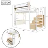 Merax Hochbett Etagenbett 140x200 cm mit LED und Produktbild-Vorschau 7