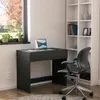 Stôl biely 90x77x50 cm - So zásuvkou - Zásuvka na kábel - Náhľad obrázku produktu 4