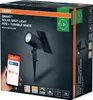 The image shows the retail packaging of an OSRAM SMART+ Solar Spot Light. Voir les images du produit