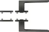 Two sets of door handles and their mounting plates are shown against a white background. Produktbild-Vorschau