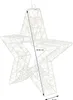 A white LED star decoration with measurement indicators. Náhľad obrázku produktu