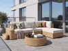 BELIANI Lounge Set Naturfarben Rattan 3-teilig Boho-Stil Produktbild-Vorschau 4