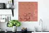 MuchoWow® Poster Rosa - Gold - Figuren 50x50 cm - Produktbild-Vorschau 3