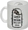 Bitte nicht stören, Gamer auf Mission Glas Tasse Produktbild-Vorschau 2