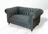 Chesterfield Sofa Luxus Möbel Zweisitzer Couchen Sofas Sitz Produktbild-Vorschau 7