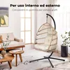 Sedia sospesa Swoods con telaio per interni ed esterni – Anteprima dell’immagine prodotto 4