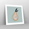 Poster - Poster ohne Rahmen - Birne Bild Jugend - 40x40 cm Produktbild-Vorschau 7