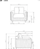DomoHome Stilvoller Sessel LAREN Moderner mit Metallbeinen Produktbild-Vorschau 3