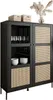 VIENNA 3D breite Vitrine mit Wiener Geflecht, Schwarz + Produktbild-Vorschau 5