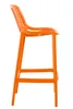 DELUKE® Barhocker modern Orange LORL - Kunststoff, Produktbild-Vorschau 3
