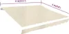 vidaXL Telo copritenda crema 4x3 m (senza telaio) Anteprima dell’immagine prodotto 13