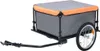 Rimorchio per bicicletta grigio e arancione 65 kg Anteprima dell’immagine prodotto 6