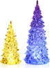 com-four® 2-teiliges Deko-Tannenbaum-Set aus Acryl mit Produktbild-Vorschau 1