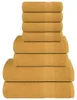 vidaXL 8-tlg. Handtuch-Set FROGN Gold 360 g/m² Produktbild-Vorschau 7