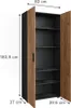 Mehrzweckschrank Vicco Frank Anthrazit/Goldkraft Eiche 80 x Produktbild-Vorschau 2