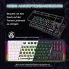 CIY X77 Mechanische Gaming Tastatur, 88 Tastaten QWERTZ RGB Produktbild-Vorschau 3