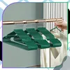 Lot de 10 cintres en métal pour armoire, crochet vert, noir Voir les images du produit 6