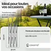CASARIA® Table haute pliante blanche Table de bar Ø 60cm Voir les images du produit 4