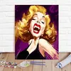 Malen nach Zahlen mit einem Rahmen Gemälde - Marilyn Monroe Produktbild-Vorschau 3