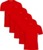Cotton Prime® 5er Pack T-Shirt Basic O-Neck XL Rot Produktbild-Vorschau 1