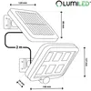 LUMILED Solarlampe für Außen mit Bewegungsmelder COB 6500K Produktbild-Vorschau 5