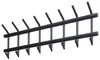 Wandgarderobe Garderobe MATT 32 2x 8 Haken Grau pulverbeschichtet Produktbild-Vorschau