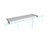 A black drying rack is mounted on top of a white railing. Produktbild-Vorschau