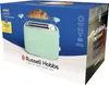 A product box for a Russell Hobbs toaster, showing the toaster and some of its features. Podgląd zdjęcia produktu