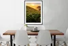 MuchoWow® Gerahmtes Poster Blumen - Sonne - Berge 60x80 cm Produktbild-Vorschau 3