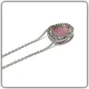 Edelschmiede925 Anhänger inkl Kette 925 Silber mit rosa Produktbild-Vorschau 3
