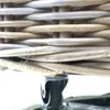 VAN DER LEEDEN Rattan Kaminholzkorb mit Rollen Ø 60 cm Produktbild-Vorschau 3